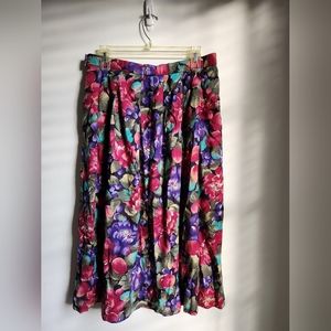 KORET Floral Skirt